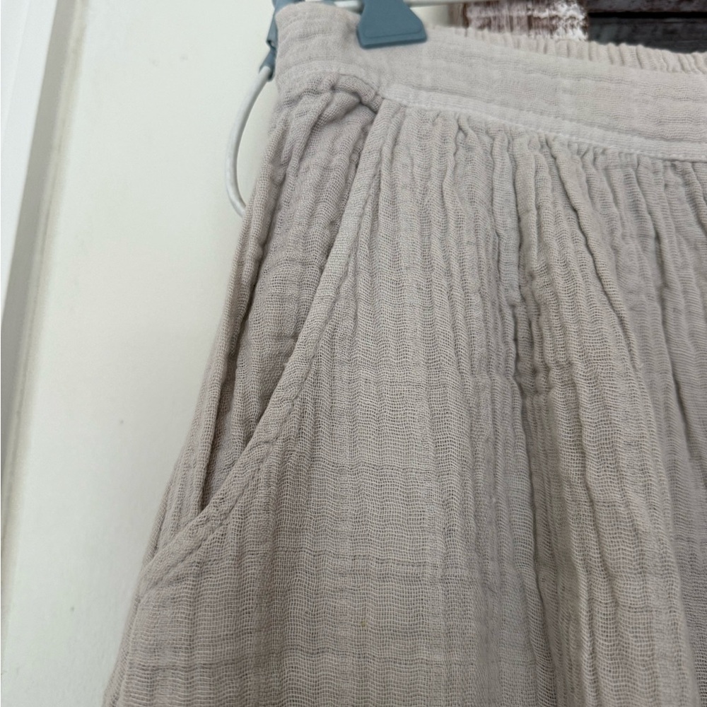 It Is Well LA small cotton gauze light grey skirt - like new - Picture 4 of 7